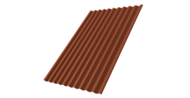 Профнастил С21R 0.45 Drap RAL 8004 терракота