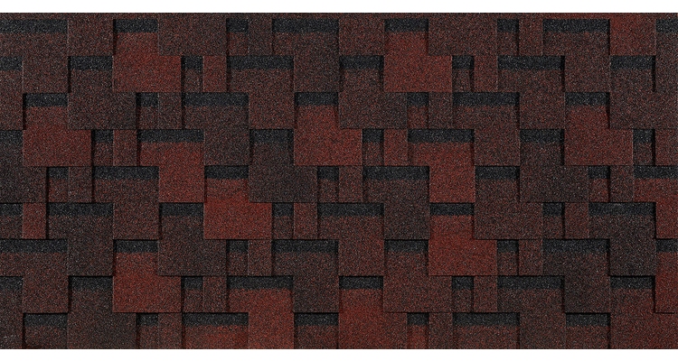 Гибкая черепица Docke Eurasia Лабиринт, Красный