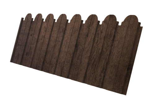 Профнастил С10B фигурный 0,45 Print Elite Antique Wood TwinColor