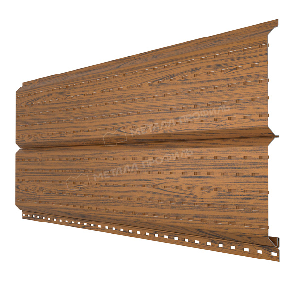 Софит Металл Профиль Lбрус-15х240 (ECOSTEEL_T-01-ЗолотойДуб-0.5)