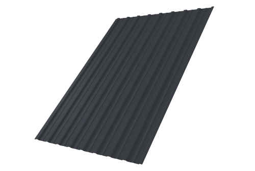 Профнастил С10A 0,45 Drap TX RAL 7024 мокрый асфальт