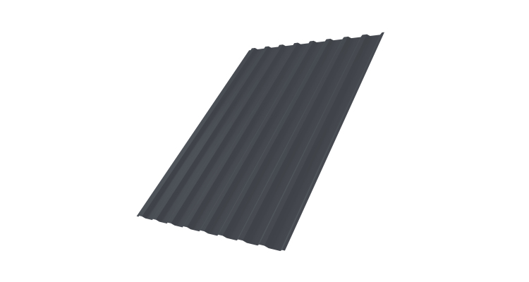 Профнастил С20В 0,45 Drap ST RAL 7024 мокрый асфальт