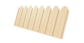 Профнастил С10B фигурный 0,45 Print Elite Milky Wood TwinColor