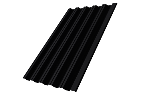 Профнастил HC35R 0.45 PE RAL 9005 черный