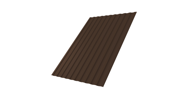 Профнастил С8A 0,45 PE NL 805 серо-коричневый гефест