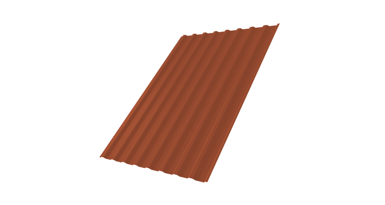 Профнастил С20B 0,5 Satin Matt TX RAL 8004 терракота