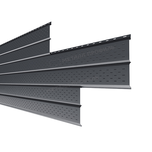 Софит Металл Профиль перфор. Lбрус-XL-14х335 (PureTech_Mat-20-7024-0.5)