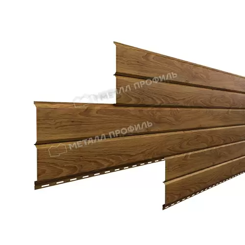 Сайдинг Металл Профиль Lбрус-15х240 (ECOSTEEL_MA-01-МореныйДуб-0.5)