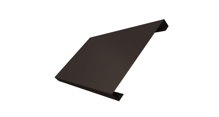 Ламель лицевая 200 забора жалюзи Texas 0.45 PE-Double с пленкой RR 32 темно-коричневый