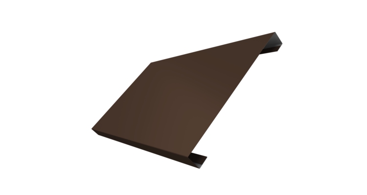 Ламель лицевая 200 забора жалюзи Texas 0.45 Drap с пленкой RAL 8017 шоколад