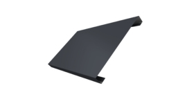 Ламель лицевая 200 забора жалюзи Texas 0.5 Drap TX RAL 7024 мокрый асфальт