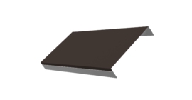 Ламель обратная 150 забора жалюзи Texas 0.5 Atlas X с пленкой RR 32 темно-коричневый