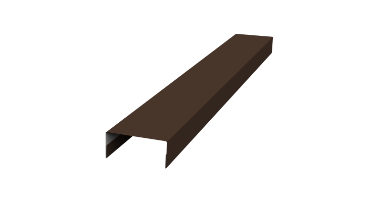 Крышка 30х15 жалюзи Texas 0,45 Drap TX RAL 8017 шоколад (3м)