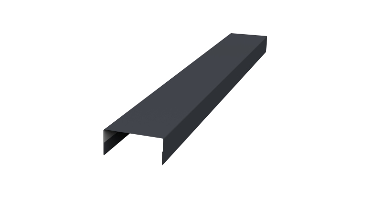 Крышка 30х15 жалюзи Texas 0,5 Velur X RAL 7024 мокрый асфальт (3м)