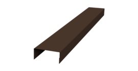 Крышка 30х20 жалюзи Texas 0,5 Satin Matt TX RAL 8017 шоколад (3м)