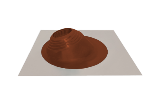 Проходной элемент MF угловой №2 (180-280мм) +185 EPDM (металлический неокрашенный фланец) терракот