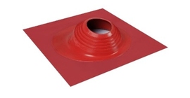 Проходной элемент MF CN угловой №6 (150-300мм) +240 силиконовый (металлический окрашенный фланец) красный