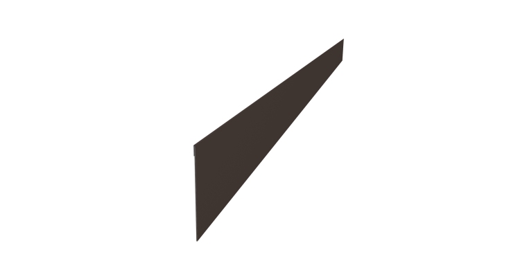 Ламель забора жалюзи Palermo 0,5 Velur X RR 32 темно-коричневый