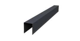 Планка опорная составная внутренняя Palermo 0,45 Drap-double TX RAL 7024 мокрый асфальт (2м)