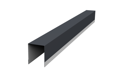 Планка опорная составная внутренняя для забора жалюзи Palermo 0,5 Satin Matt RAL 7024 мокрый асфальт (3м)