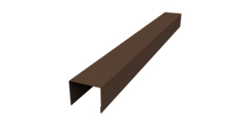 Крышка жалюзи Palermo 0,45 Drap TwinColor RAL 8017 шоколад (2м)