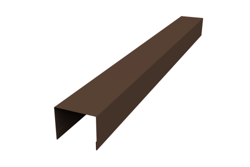 Крышка жалюзи Palermo 0,45 Drap TwinColor RAL 8017 шоколад (2м)