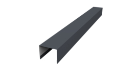 Крышка жалюзи Palermo 0,5 Satin Matt TX RAL 7024 мокрый асфальт (2м)