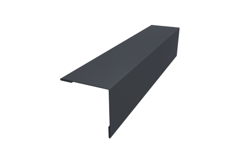 Планка завершающая 50х50 жалюзи Milan 0,5 Drap RAL 7024 мокрый асфальт (3м)